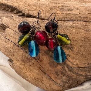 Elegant Multicolor Beaded Earrings
